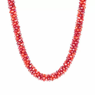 Koop dark-red Bijoutheek Necklace small beads Blue