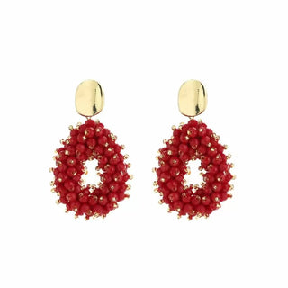 Koop red Bijoutheek Ear Studs Bunch of Beads Drop