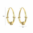 Michelle Bijoux Earrings Oval Rope Large