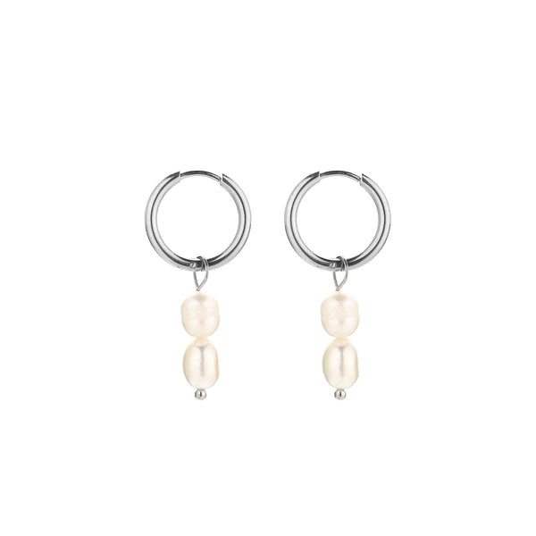 Michelle Bijoux Earrings Two Freshwater Pearls