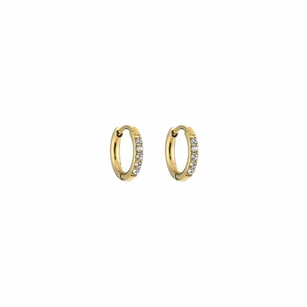 Bijoutheek Earrings Zirconia Stones (1.2cm)
