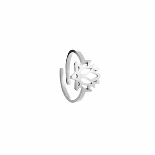 Kopen zilver Michelle Bijoux Ring (Sieraad) Lotus One Size