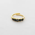 Michelle Bijoux Ring (Jewelry) 5 Stones in a Row (One Size)