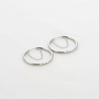 Koop silver Michelle Bijoux Earrings Necklace round medium