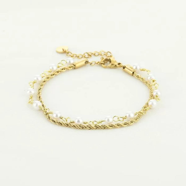 Bijoutheek-Armband (Schmuck) 2 Halsketten und Perlen