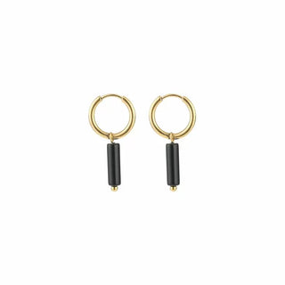 Koop black Bijoutheek Earrings cylinder