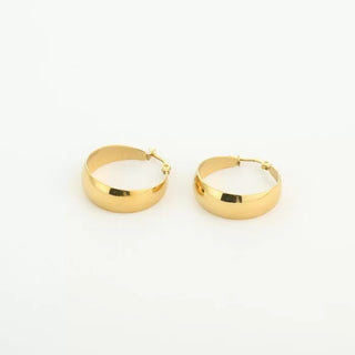 Kaufen gold Bijoutheek-Ohrringe, schlichter Creolen (2,4 cm – 4,4 cm)
