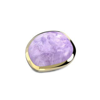 Koop purple Melano Cosmic Shaped Disk Stone (32MM)