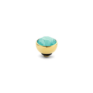 Kopen turquoise Melano Twisted Meddy CZ Stone Goud (4MM)
