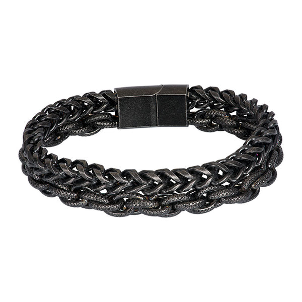 iXXXi Jewelry men's bracelet Hawaii Black (LENGTH: 22.5CM)