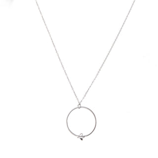 Go Dutch Label Necklace circle at Silver