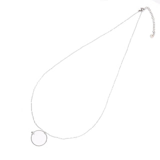 Go Dutch Label Necklace circle at Silver