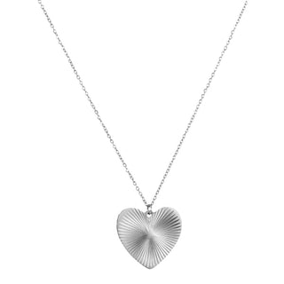 Koop silver Go Dutch Label Necklace big heart