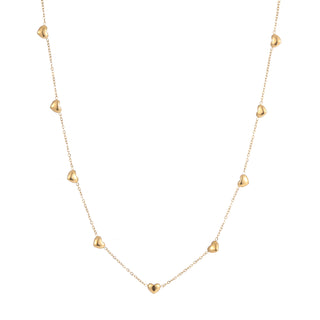 Koop gold Go Dutch Label Necklace convex hearts