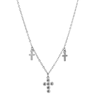 Koop silver Go Dutch Label Necklace crosses
