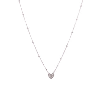 Koop silver Go Dutch Label Necklace Crystal heart