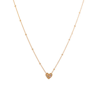 Go Dutch Label Necklace Crystal heart