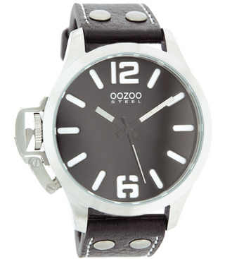 Oozoo Steel Watch schwarz-OS056 (46mm)