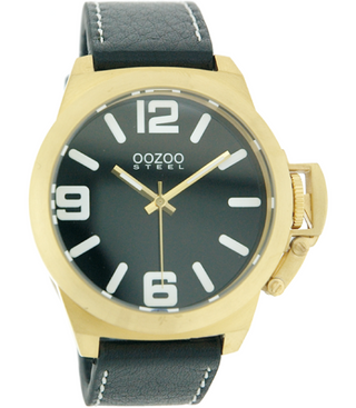 Oozoo Steel Watch schwarz-OS104 (46mm)