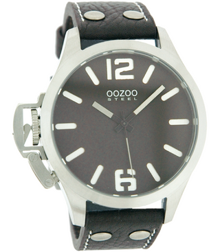 Oozoo Steel Horloge bruin-OS254 (46mm)