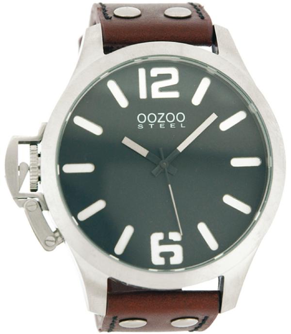 Oozoo Steel Horloge cognac-OS255 (51mm)