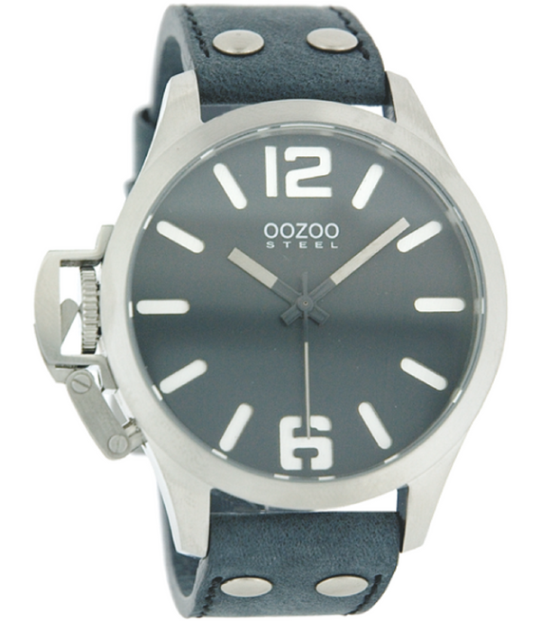 Oozoo Steel Horloge grijs-OS260 (46mm)