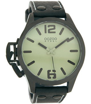 Oozoo Steel Watch schwarz-OS262 (46mm)