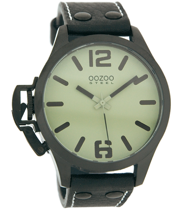 Oozoo Steel Horloge zwart-OS262 (46mm)