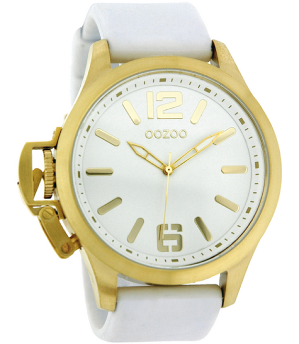 Oozoo Steel Horloge wit-OS270 (46mm)
