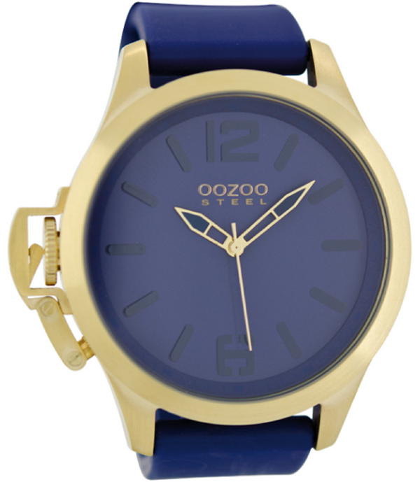 Oozoo Steel Horloge blauw-OS295 (51mm)