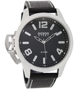Oozoo Steel Watch schwarz-OS338 (46mm)
