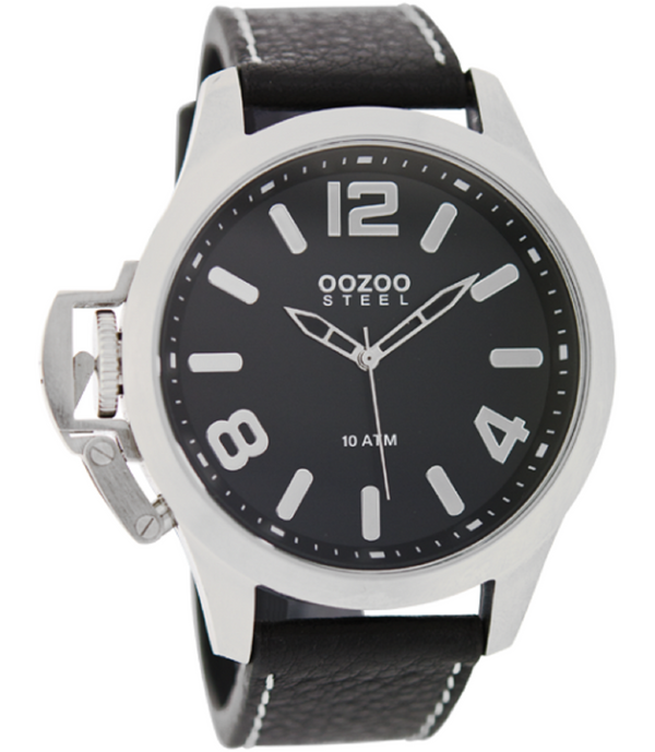Oozoo Steel Horloge zwart-OS338 (46mm)