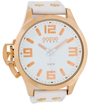 Oozoo Steel Horloge wit-OS353 (51mm)