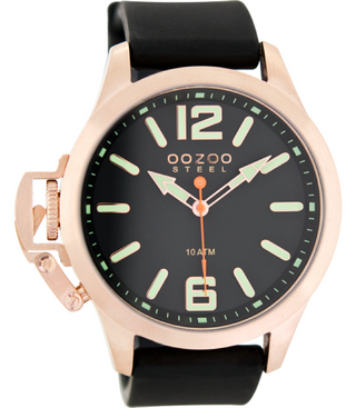 Oozoo Steel Watch schwarz-OS405 (46mm)