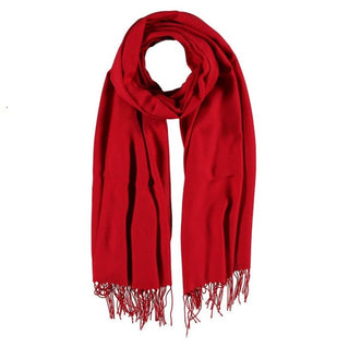 Kopen rood Bijoutheek Pashmina sjaal
