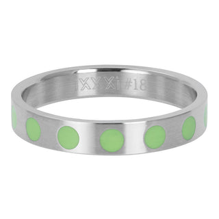 Koop green iXXXi infill ring Round dots (4MM)