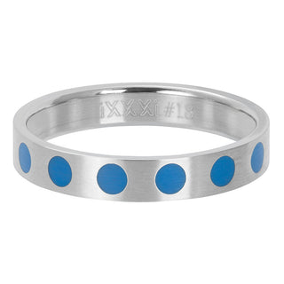 Koop blue iXXXi infill ring Round dots (4MM)