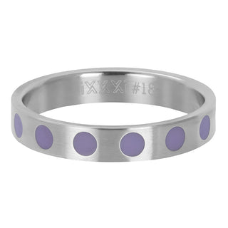 Koop purple iXXXi infill ring Round dots (4MM)