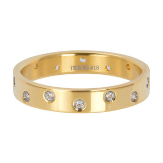 Koop gold iXXXi fill ring 14 Zirconia Shiny Stone Crystal (4MM)