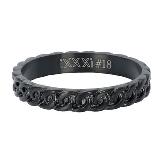 Koop black iXXXi infill ring Curb Chain (4MM)