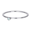 iXXXi fill ring Green 1 Stone Crystal (1MM)