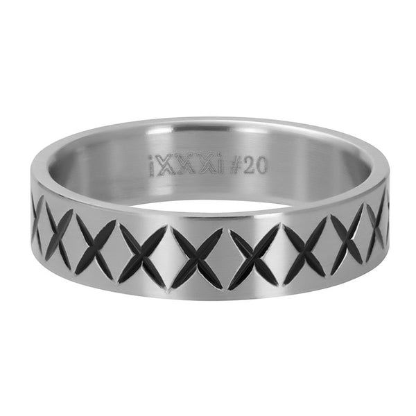 iXXXi fill ring men's Cross Line (6MM)