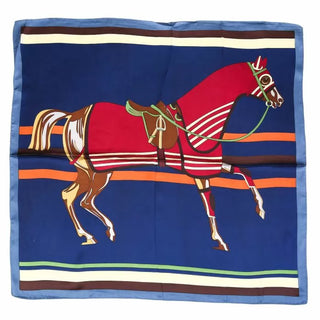 Kaufen blau Bijoutheek-Schal (Mode) Quadratisches Pferd (70 x 70 cm)