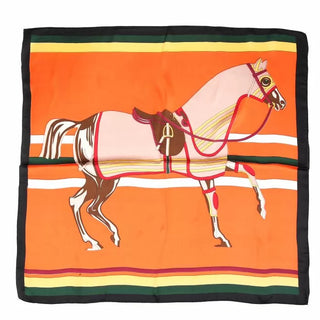 Kopen oranje Bijoutheek Sjaal (Fashion) Vierkant Paard (70 x 70cm)