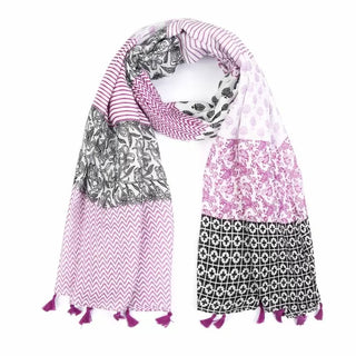 Kaufen lila Bijoutheek Schal (Mode) Verschiedene Muster (90 x 180 cm)