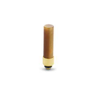 Koop brown Melano Twisted Meddy Gemstone Cylinder (10MM)