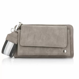Koop gray Bijoutheek Wallet Large Croco With Strap