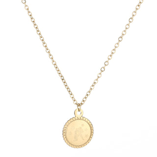 Koop gold Horoscope necklace Aquarius