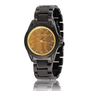 HOT&TOT | Centauri houten Horloge | 42MM | Ebbenhout en Zebranohout