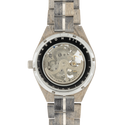 HOT&TOT | Carbon Silver houten Horloge | 44MM | Ebbenhout en Zebranohout